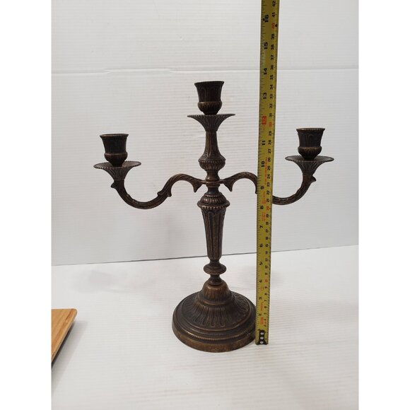 Vintage candelabra candle holders/ 3 arm candelabras/ candelabra perfect for - Picture 8 of 10